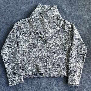 Marni Sweater Womens Medium Gray Wool Blend Button Front Shawl Collar Italy